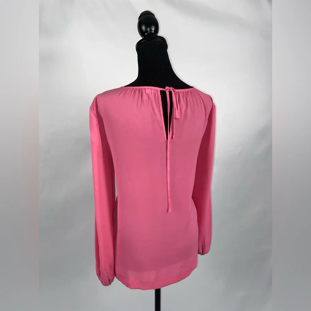 J.Crew Pink Sheer Blouse Top Size 8 J by J.Crew